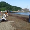 松崎海岸の海岸清掃作業