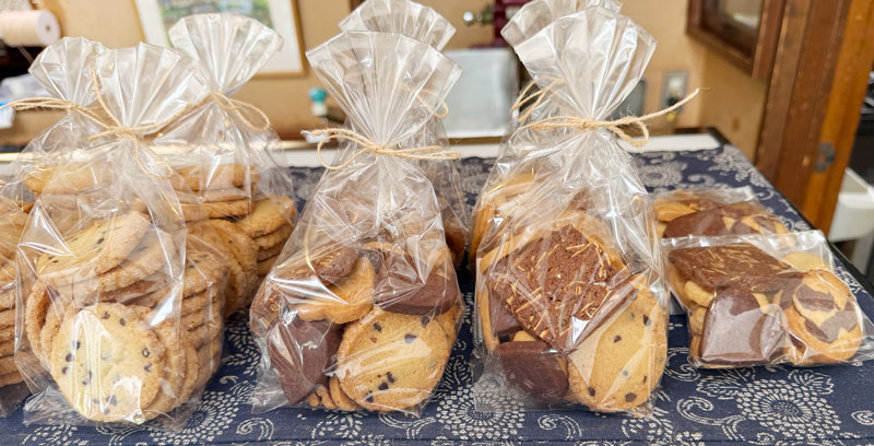 フランボワーズのクッキー(左から、