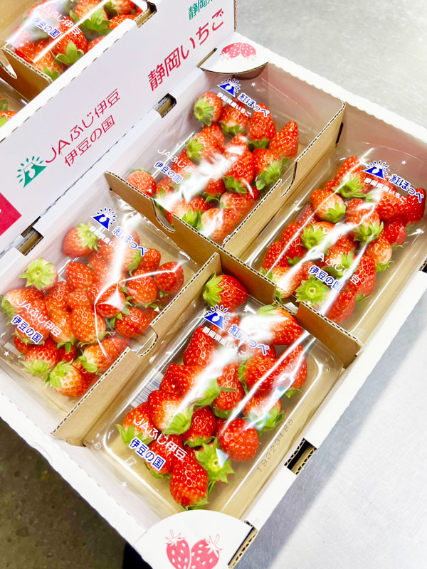 2025年のイチゴ初仕入れ