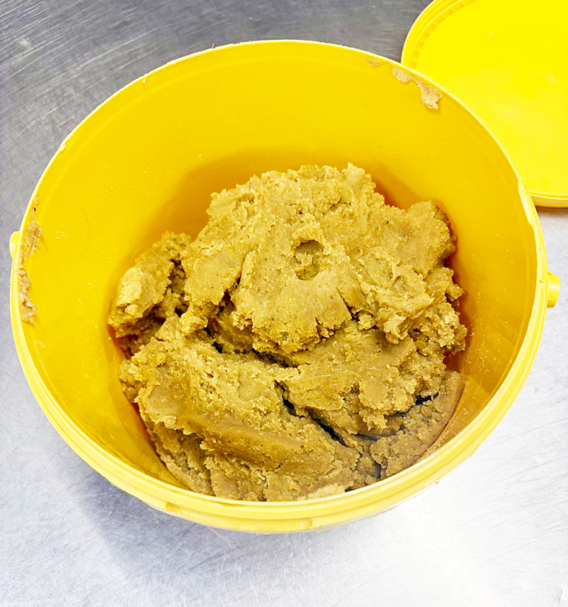 裏漉したモンブランのクリーム